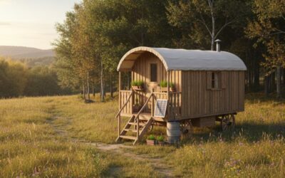 Comment installer une roulotte en bois sur un terrain non constructible : défis, solutions et bons réflexes